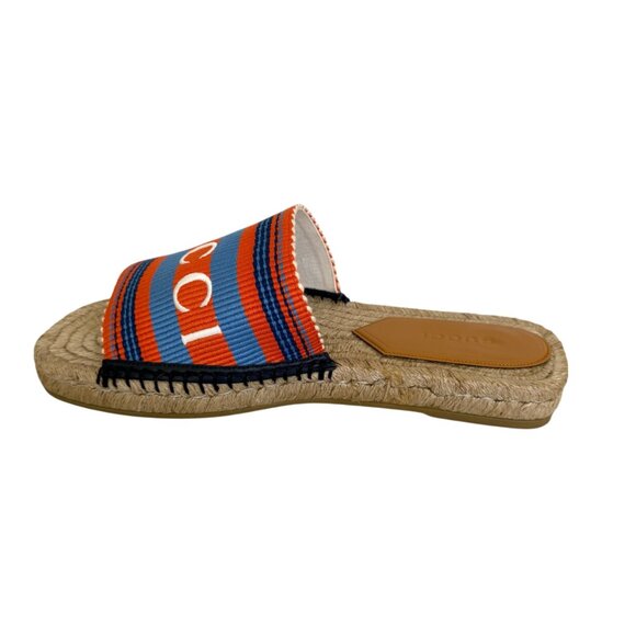 Gucci 772867 men’s Cloth Espadrille Sandals Shoes, sz Gucci 9 & 10.5 - Picture 3 of 10